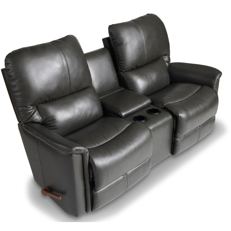 LaZBoy Turner Wall Reclining Loveseat w/ Console Conlin's Furniture